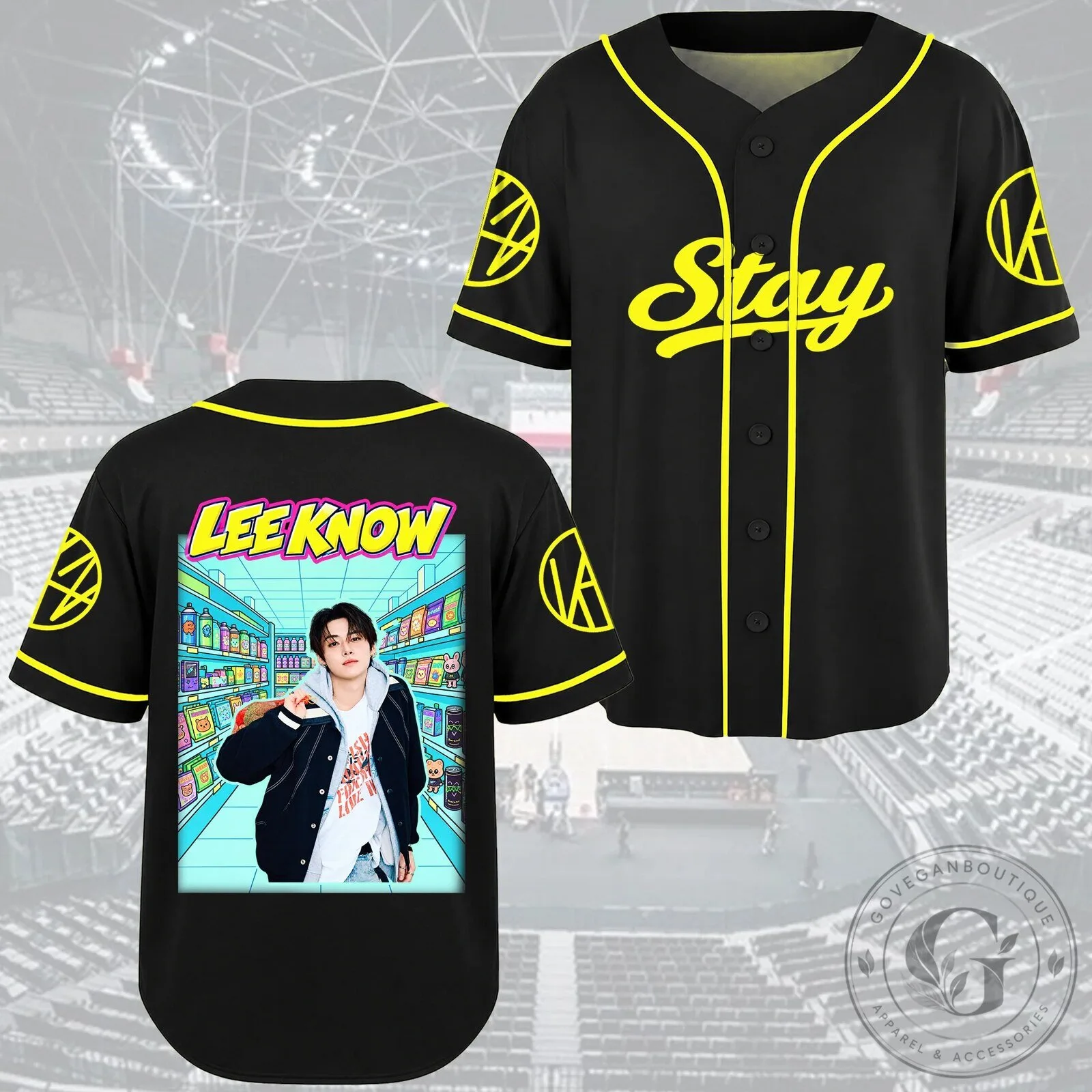 Stray Kids Bang Chan K-Pop Music Group Baseball Jersey for Stay
