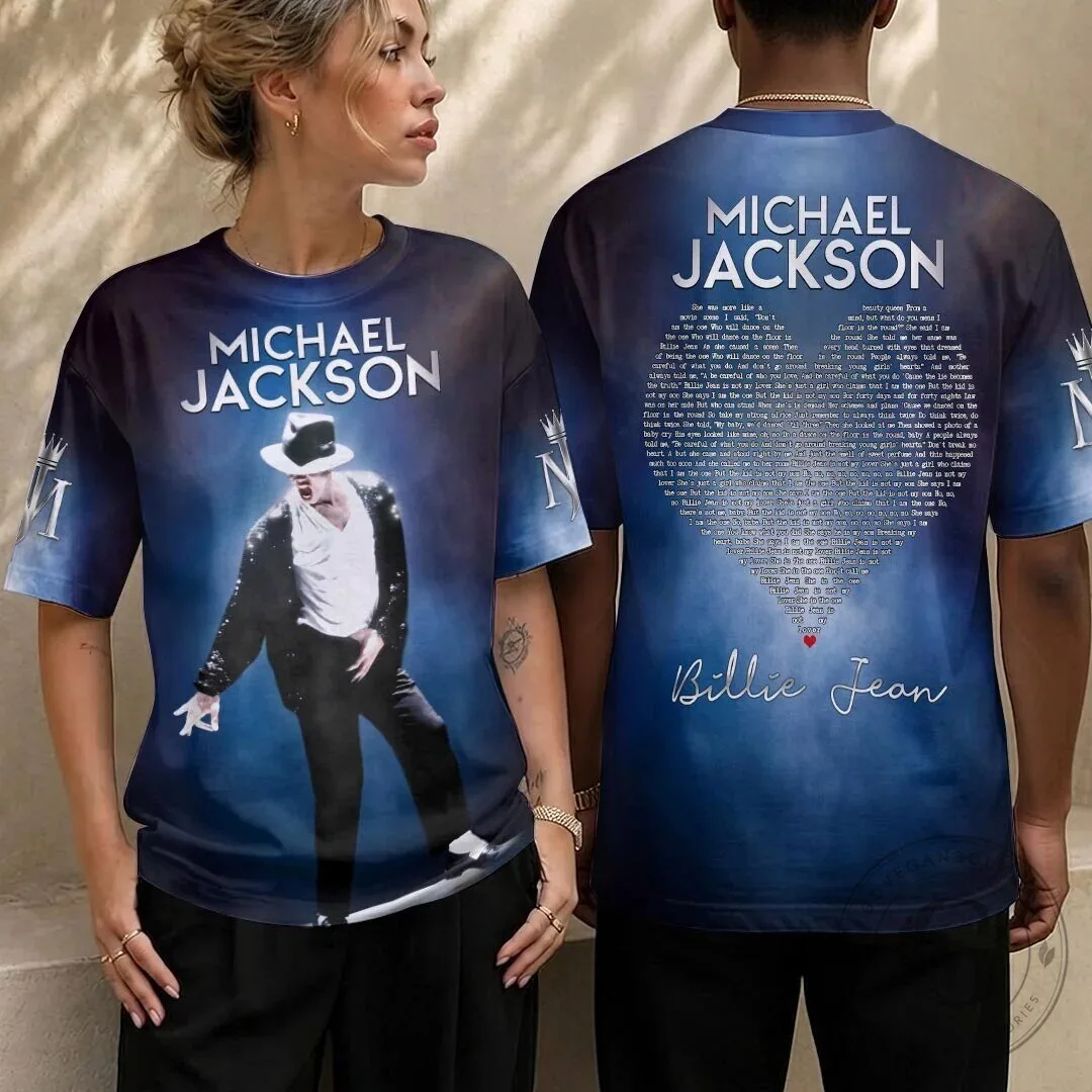 Michael Jackson Billie Jean Tシャツ マイケル Billie Jean Lyrics All-Over Print T-Shirt Featuring Michael